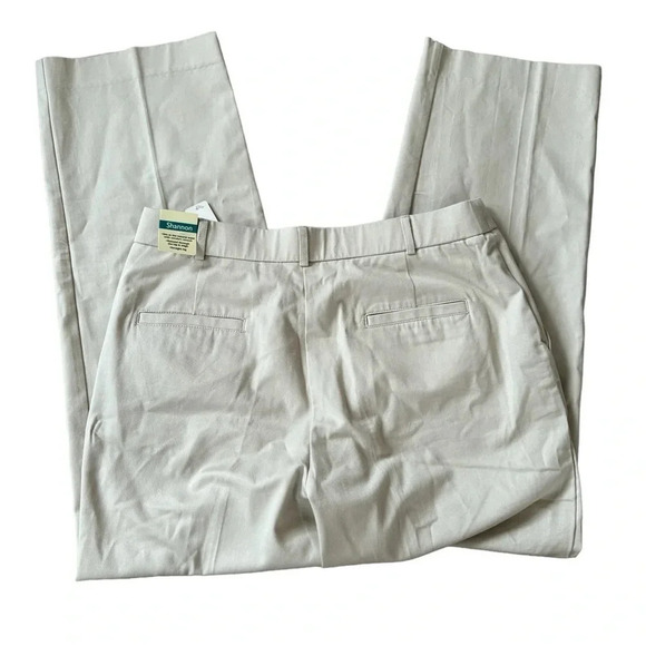 Kim Rogers Shannon Khaki Chino Pants Women Size 10 Short New - Picture 3 of 7